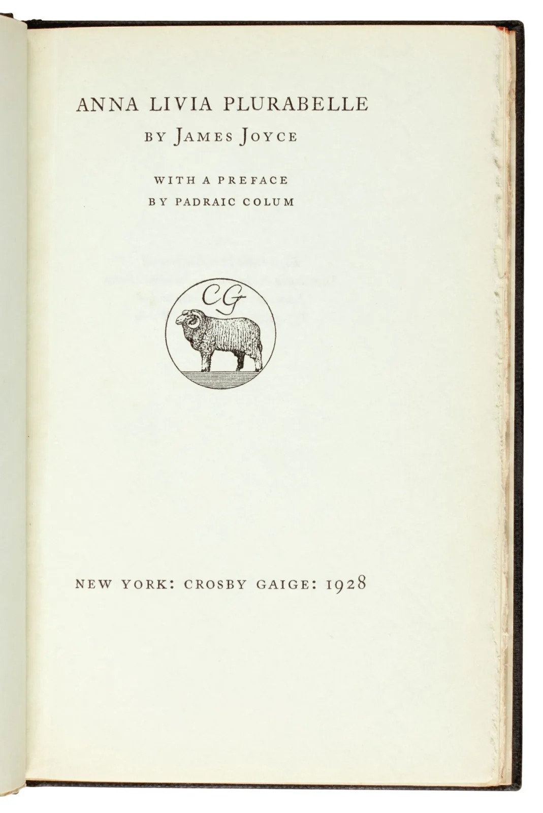 The most famous part of the novel was published in 1928 by Crosby Gaige in New York
